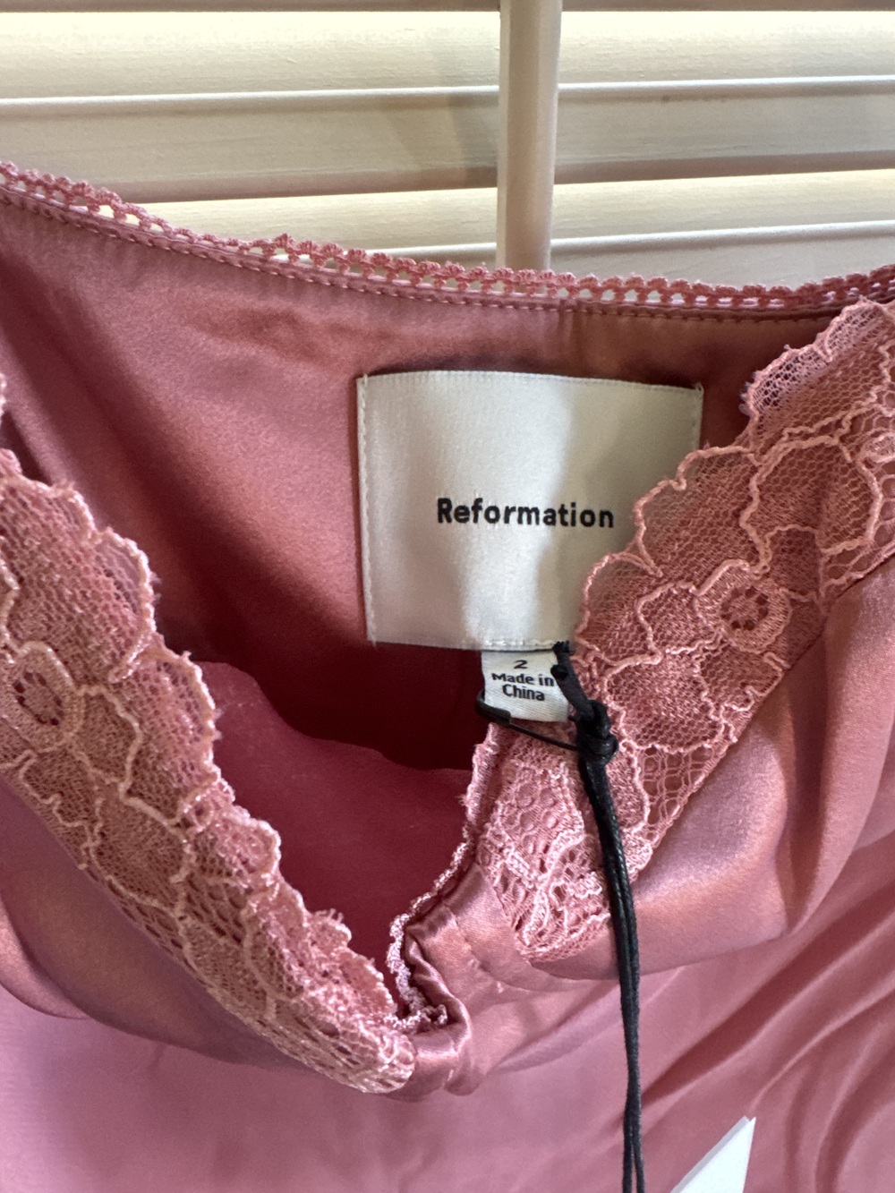 Reformation Breanne Dress Pink - Size 2 - Picture 3 of 4
